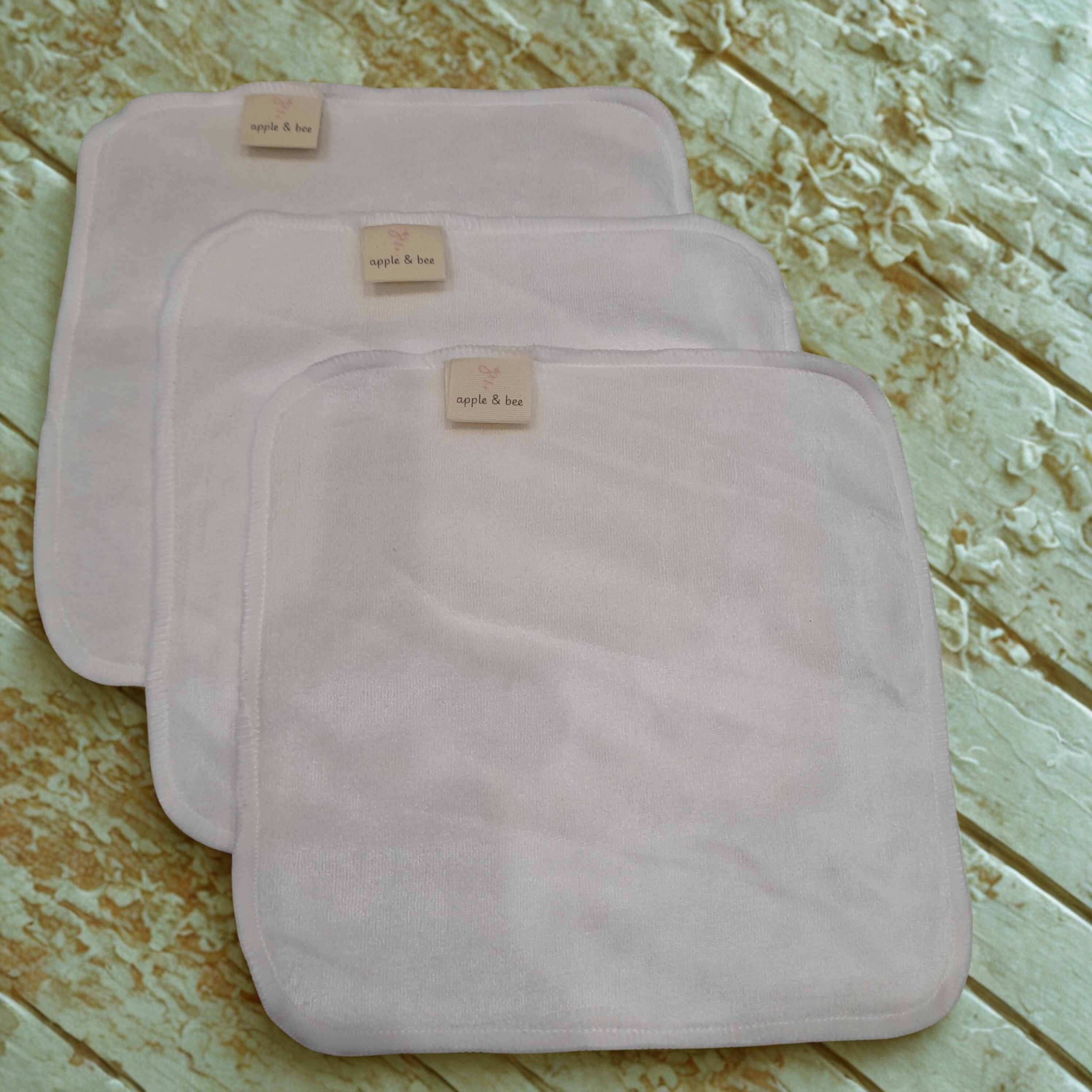 Bamboo wash cloths, pack of 3