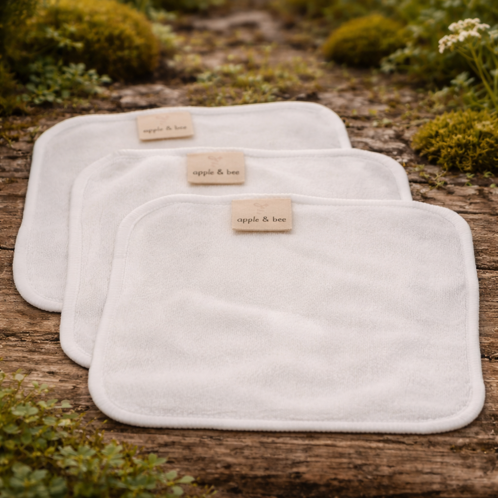 Bamboo wash cloths, pack of 3